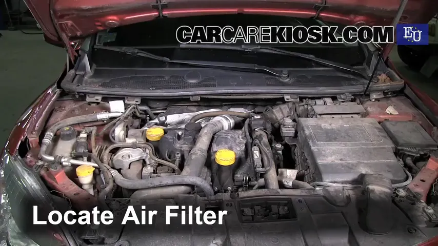 2009 Renault Megane Privilege dCi 1.5L 4 Cyl. Turbo Diesel Filtre à air (moteur) Changement